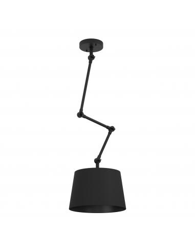 Lámpara de techo textil negro - Eglo Pistunio