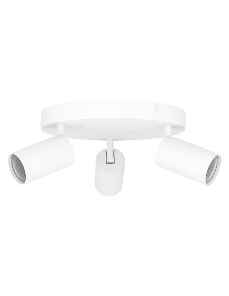 Foco 3 luces GU10 acero blanco - Eglo Telimbelaz