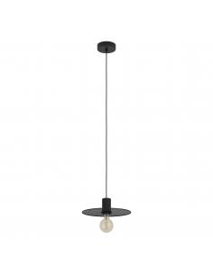 Vintage black steel pendant lamp - EGLO Ikeston