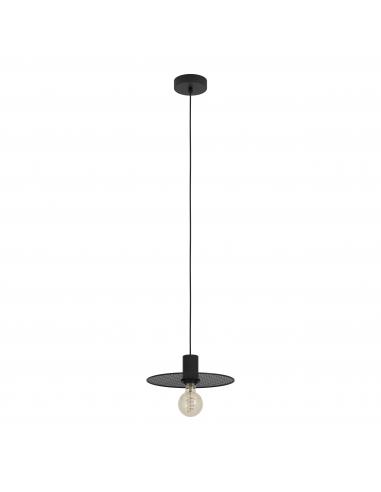 Vintage black steel pendant lamp - EGLO Ikeston