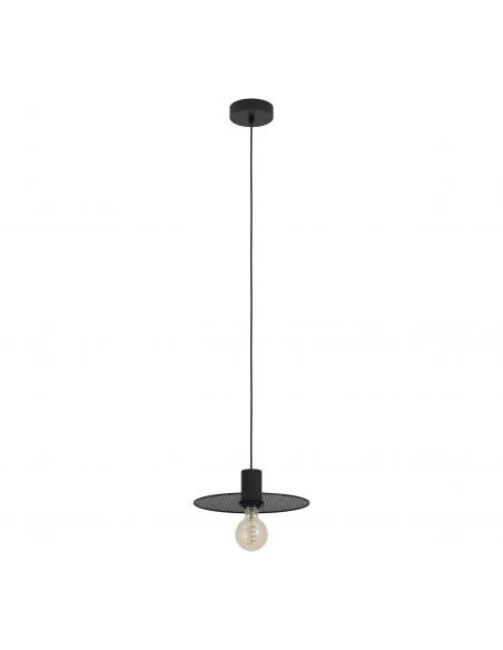 Vintage black steel pendant lamp - EGLO Ikeston