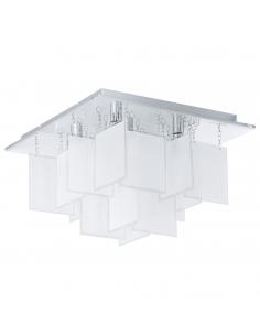 EGLO 92726 - CONDRADA 1 Living Room Lamp in Chrome Steel and Satin Glass