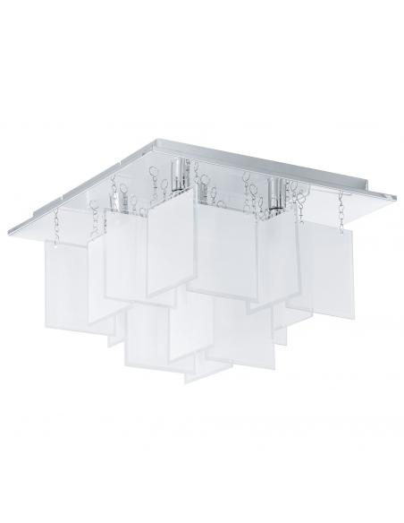 EGLO 92726 - CONDRADA 1 Living Room Lamp in Chrome Steel and Satin Glass