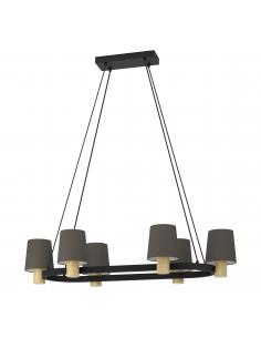 Original tricolor 6-light pendant lamp - EGLO Edale