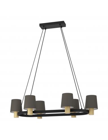 Original tricolor 6-light pendant lamp - EGLO Edale