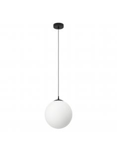 Matte opal crystal pendant lamp Ø30 cm - EGLO Rondo3