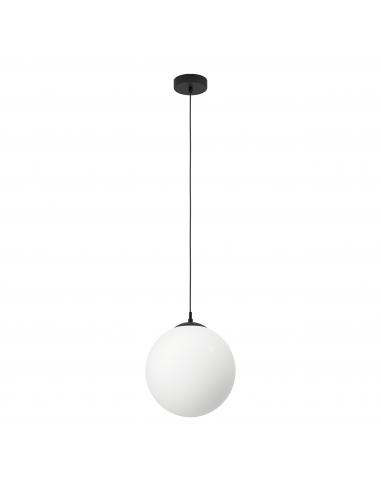 Matte opal crystal pendant lamp Ø30 cm - EGLO Rondo3