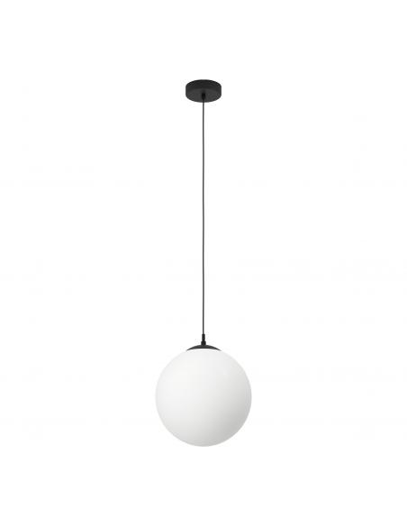 Matte opal crystal pendant lamp Ø30 cm - EGLO Rondo3