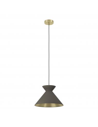 Gray pendant lamp with gold - EGLO Nastasia