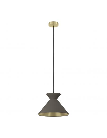 Gray pendant lamp with gold - EGLO Nastasia