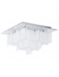 EGLO 92727 - CONDRADA 1 Living Room Lamp in Chrome Steel and Satin Glass