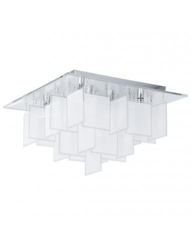 EGLO 92727 - CONDRADA 1 Living Room Lamp in Chrome Steel and Satin Glass