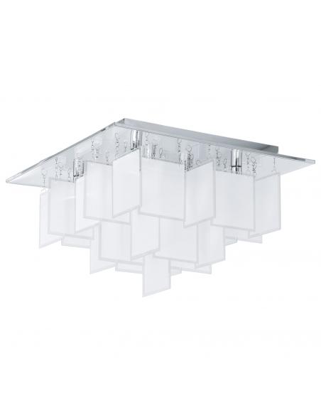 EGLO 92727 - CONDRADA 1 Living Room Lamp in Chrome Steel and Satin Glass