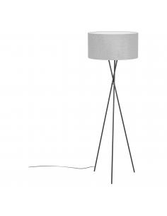 Grey textile floor lamp tripod - EGLO Fondachelli