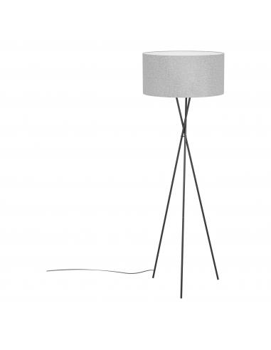 Grey textile floor lamp tripod - EGLO Fondachelli