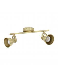 Ceiling lamp 2 lights GU10 gold steel - EGLO Seras