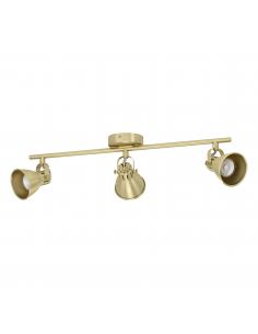 Ceiling lamp 3 lights GU10 gold steel - EGLO Seras