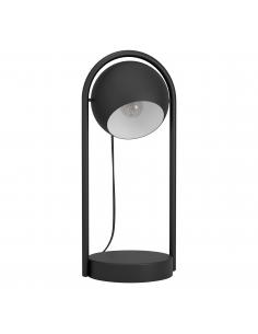 Lámpara de mesa moderna acero negro - Eglo Murnia