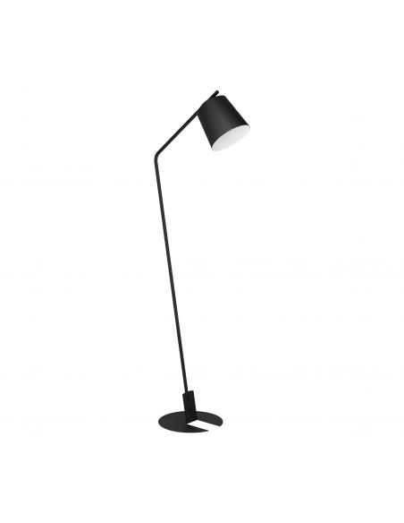 Black steel floor lamp - EGLO Oneda