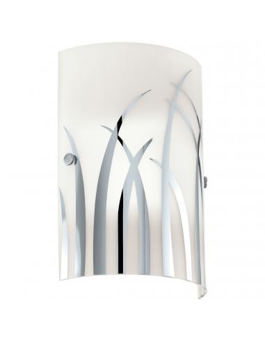 EGLO 92742 - RIVATO Living Room Lamp in white steel, chrome and lacquered glass