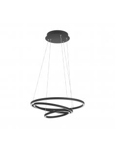 Lámpara colgante LED negro inteligente - Eglo Lobineroz