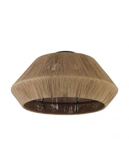 Brown thread textile ceiling lamp - EGLO Alderney