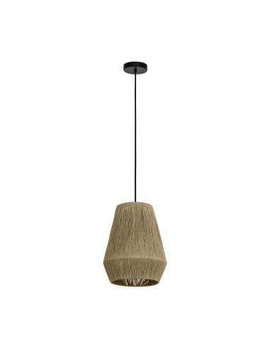 Brown thread textile pendant lamp - EGLO Alderney
