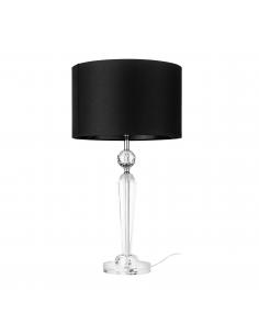 Black textile table lamp with crystal foot - EGLO Pasiano2