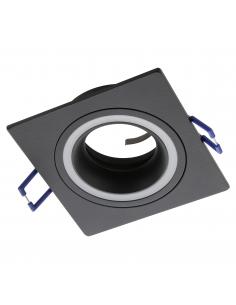 GU10 black recessed lamp 9 cm - EGLO Carosso