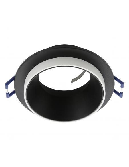 GU10 black aluminum recessed lamp Ø9 cm - EGLO Carosso