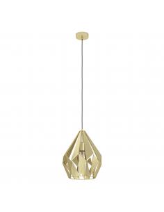 Vintage gold steel pendant lamp - EGLO Carlton