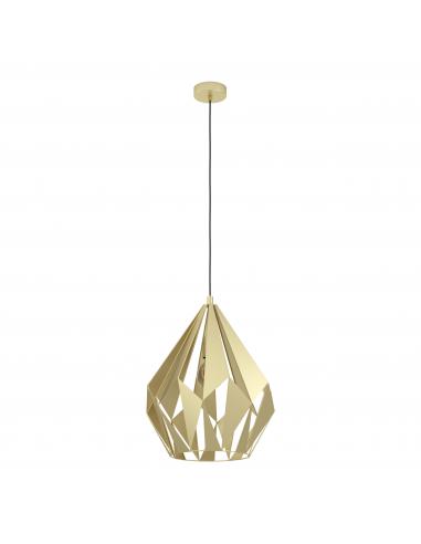 Vintage gold steel pendant lamp - EGLO Carlton