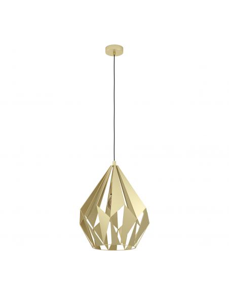 Vintage gold steel pendant lamp - EGLO Carlton