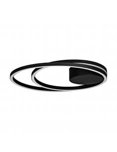 Minimalist black LED ceiling lamp - EGLO Ruotale