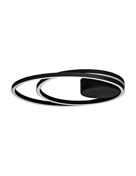 Minimalist black LED ceiling lamp - EGLO Ruotale