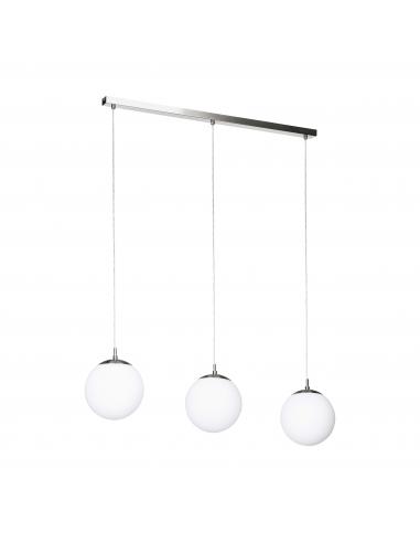 3-light pendant lamp matte white glass - EGLO Rondo