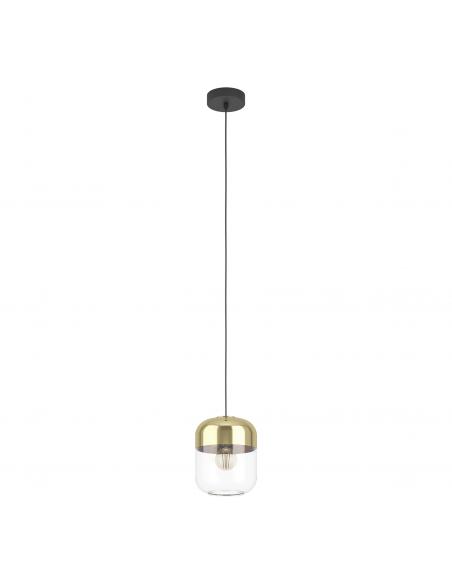 Crystal pendant lamp with gold steel - EGLO Maryvilla