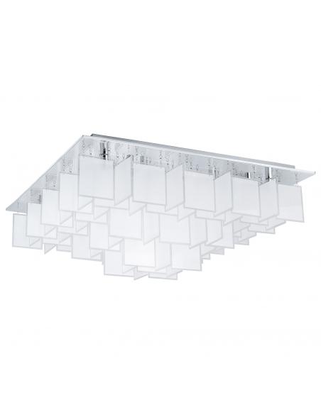 EGLO 92813 - CONDRADA 1 Living Room Lamp in Chrome Stainless Steel and Satin Glass