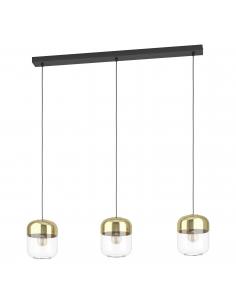 3-light pendant lamp crystal and gold - EGLO Maryvilla