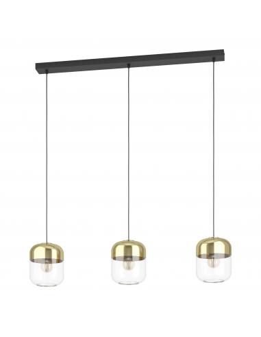 3-light pendant lamp crystal and gold - EGLO Maryvilla