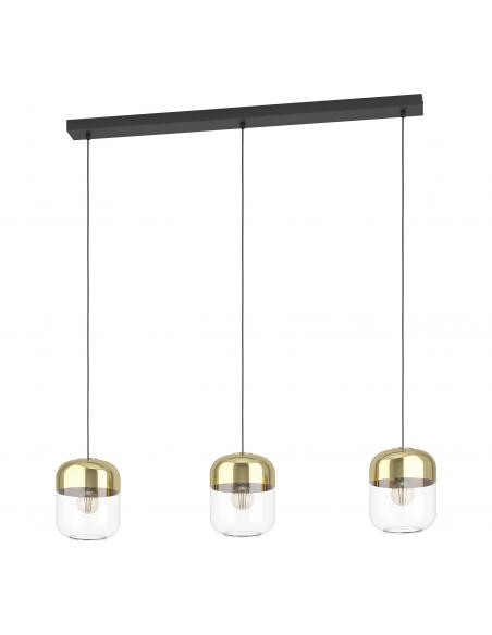 3-light pendant lamp crystal and gold - EGLO Maryvilla