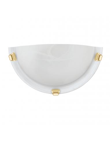 EGLO 7187 - SALOME Living Room Lamp in Brass Steel and Alabaster Glass