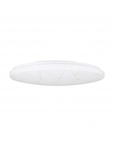 Round white LED ceiling light with gold Ø38 cm - EGLO Ren