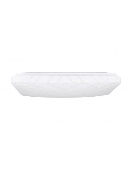 Plafón LED cuadrado blanco con dorado 38 cm - Eglo Ren