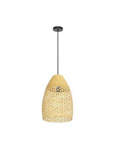 Natural wood pendant lamp - EGLO Sambucona