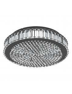 Round LED ceiling light glass base black Ø41 cm - EGLO Balparda