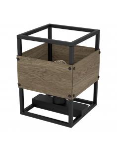 Rustic black steel table lamp - EGLO Evesham