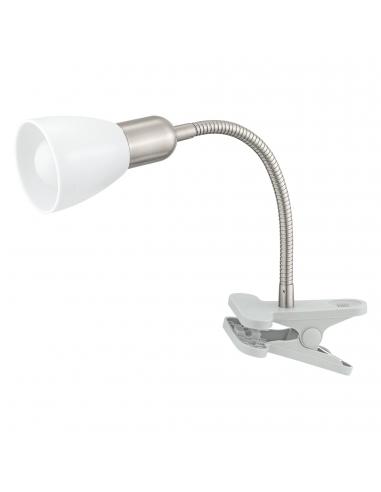 EGLO 92932 - DAKAR 3 LED Clip Lamp in Acrylic, silver steel, chrome and Acrylic