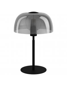 Table lamp steel and smoked glass - EGLO Solo3