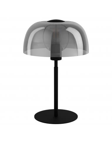 Table lamp steel and smoked glass - EGLO Solo3